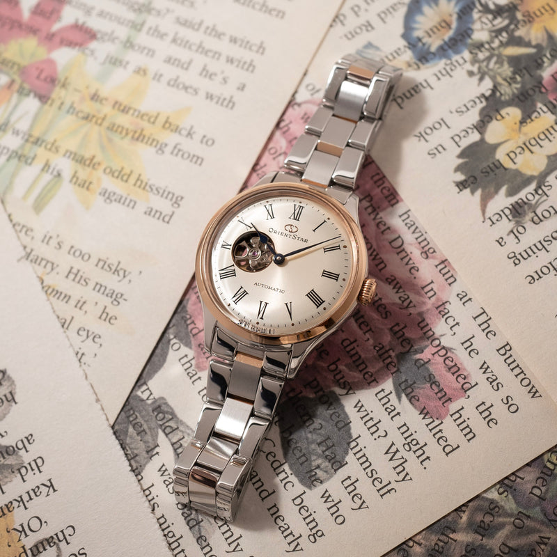 予約販売品】 オリエントスター OM14 女性用RK-ND0001S クラシックセミスケルトン 腕時計(アナログ)