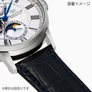 本ワニ皮革バンド　RK-L00102L　ネイビー